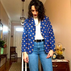Vintage 1970s blazer/jacket with floral print